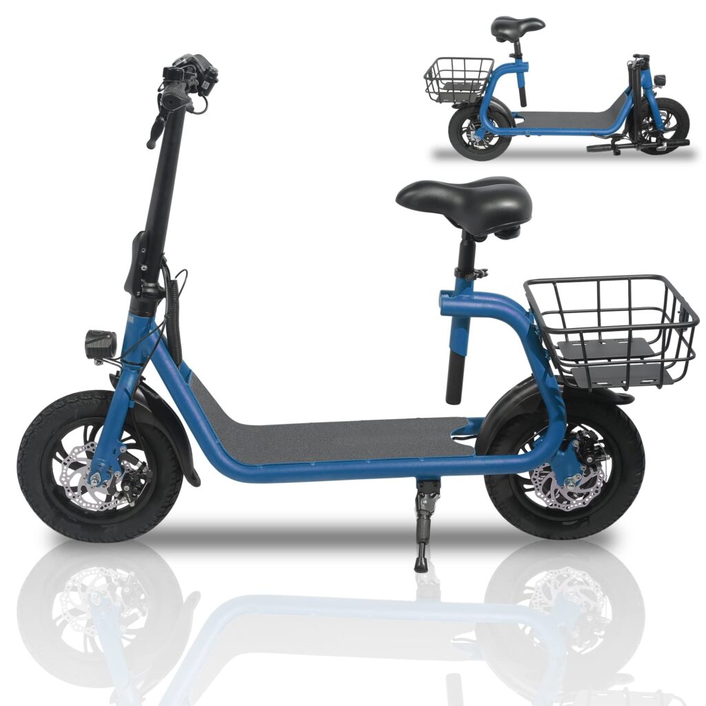 Adult Folding Electric Bike With Comfortable Seat